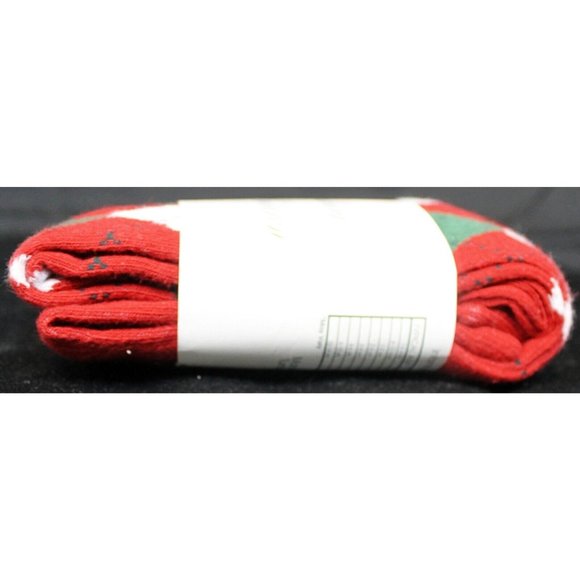 Strasburg Children Girls Sz 4 - 6 Argyle Pattern Tights Footed Red White Green - Picture 8 of 8